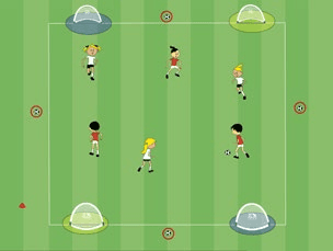 Übungsfoto: Spiel übers Kreuz